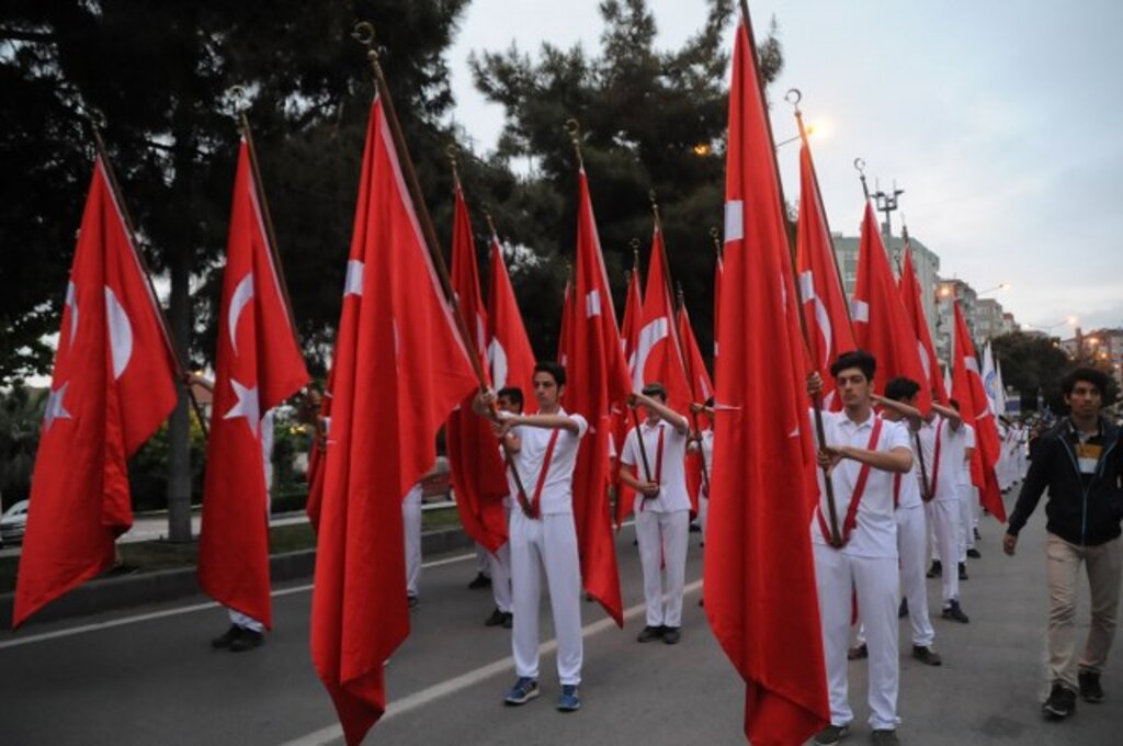 Fotoğraflarla Samsun'da 19 Mayıs coşkusu