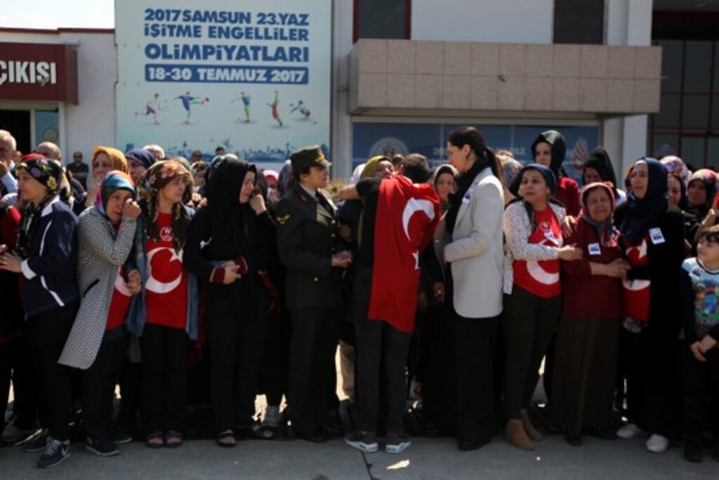 Samsun'da şehit Gökhan Bayram'ın cenaze töreni