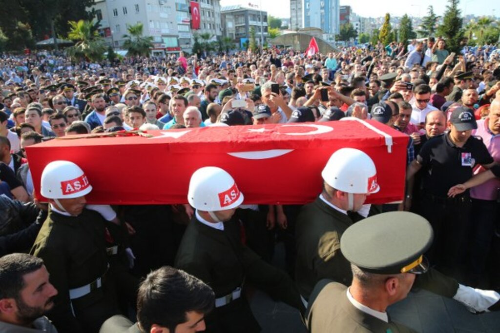 Samsun'da şehit Gökhan Bayram'ın cenaze töreni