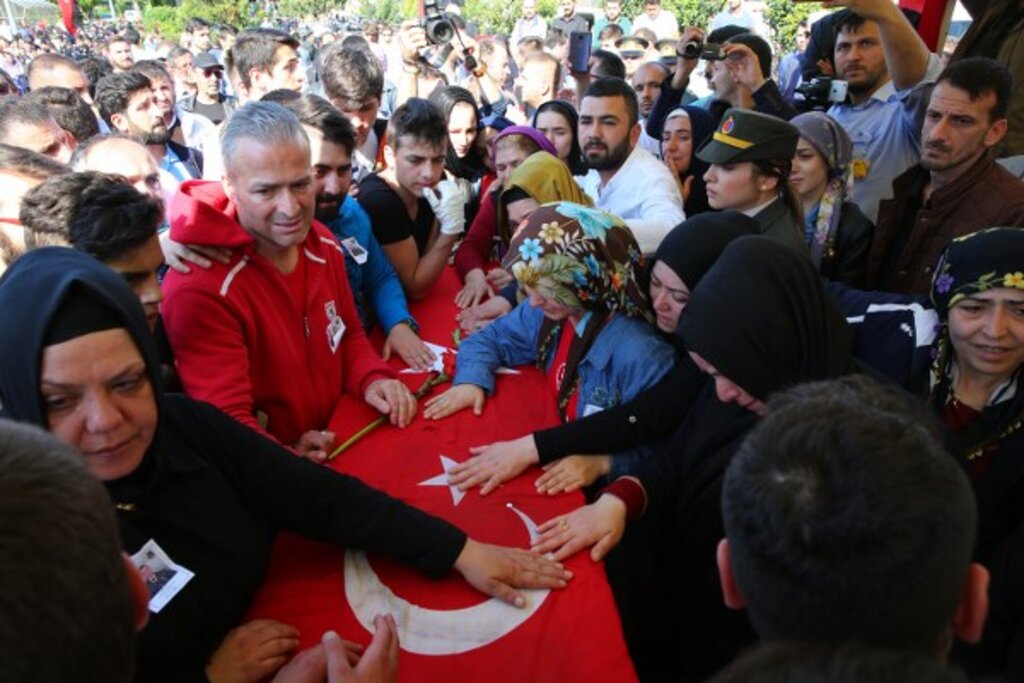 Samsun'da şehit Gökhan Bayram'ın cenaze töreni