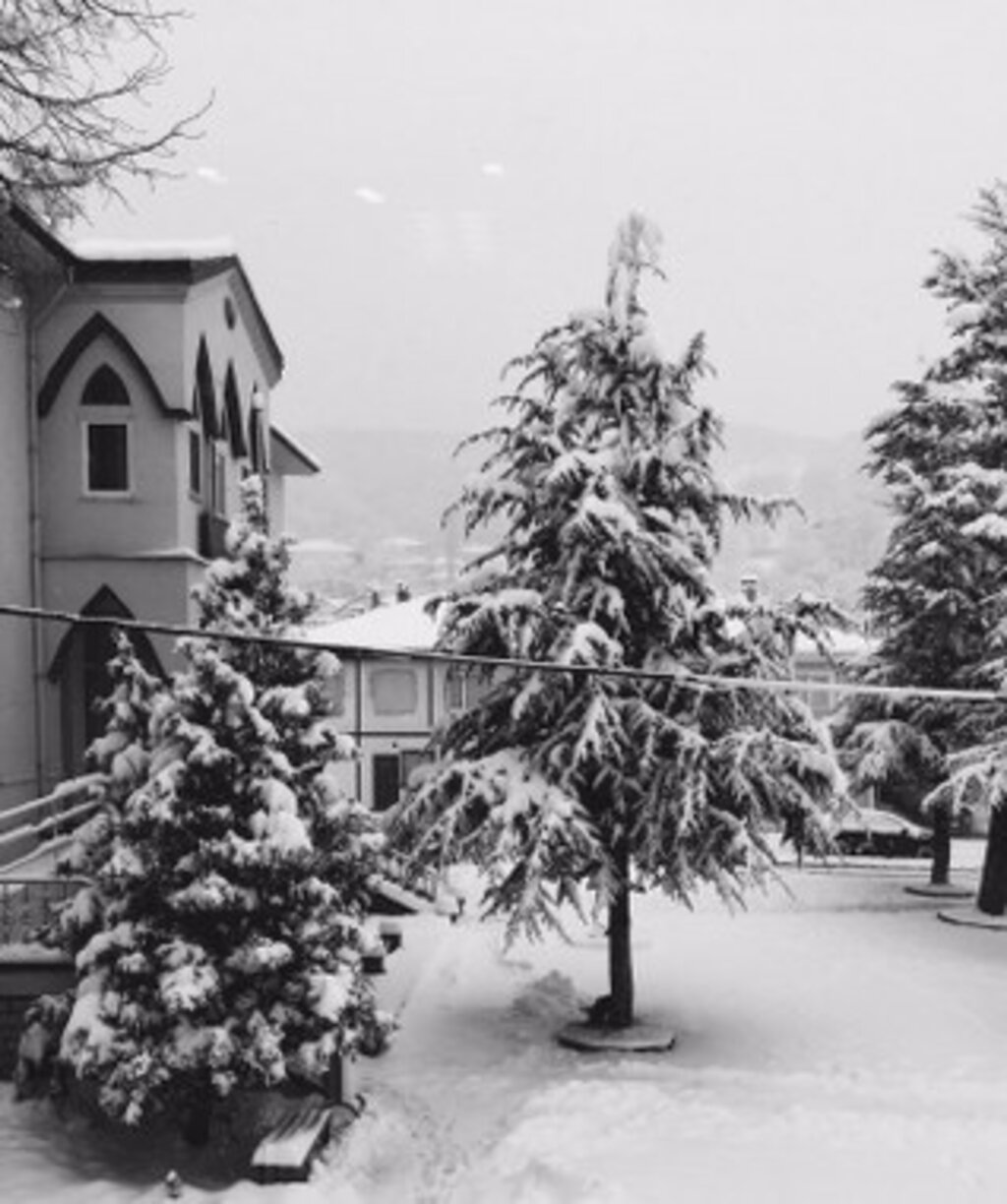 Samsun'un ilçelerinden kar manzaraları