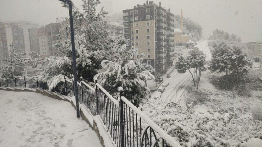 Samsun'a kar yağdı! Samsun'dan kar fotoğrafları