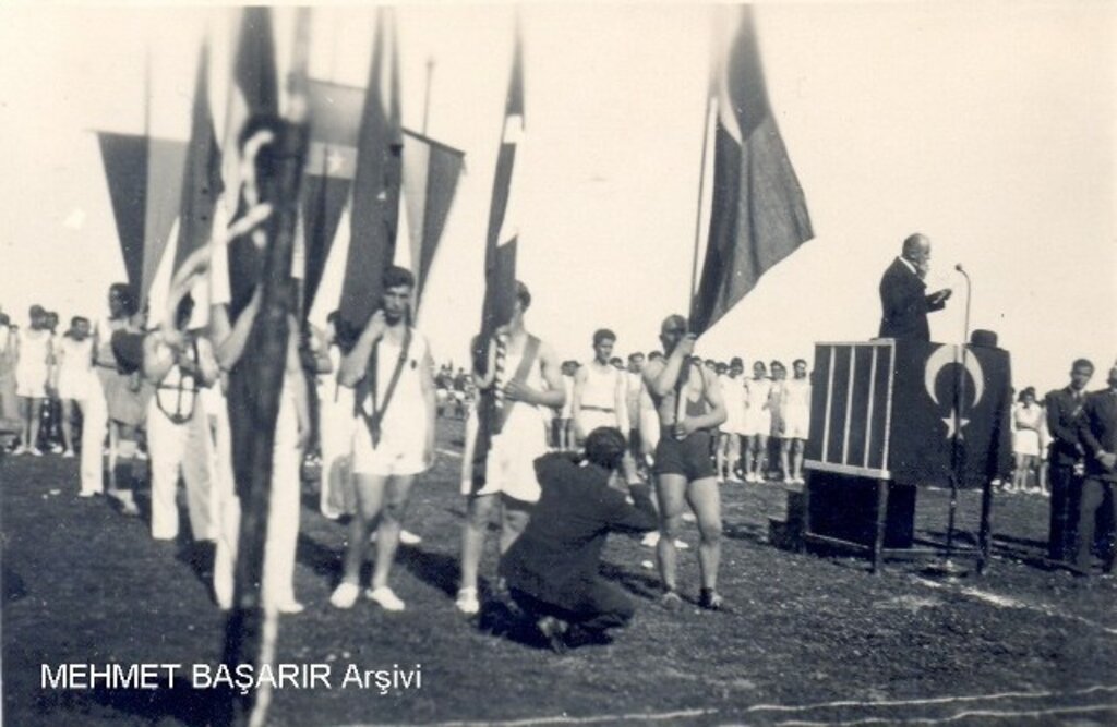 Samsun'da Cumhuriyet Bayramı'nın 10'uncu Yıl Kutlamaları eski fotoğraflar