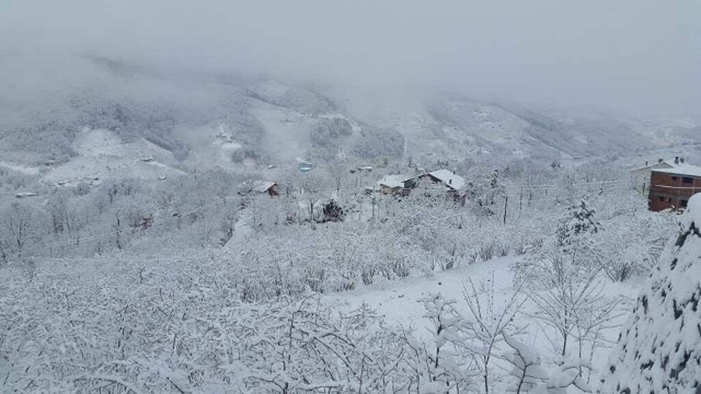 Samsun ve ilçelerden kar manzaraları
