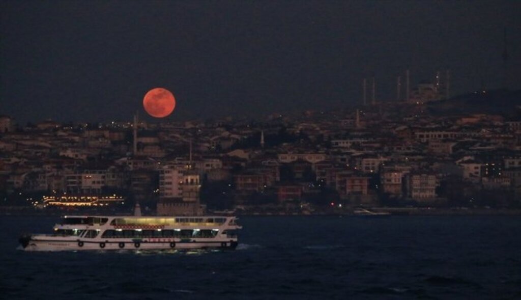 Türkiye'den Süper Mavi Kanlı Ay fotoğrafları