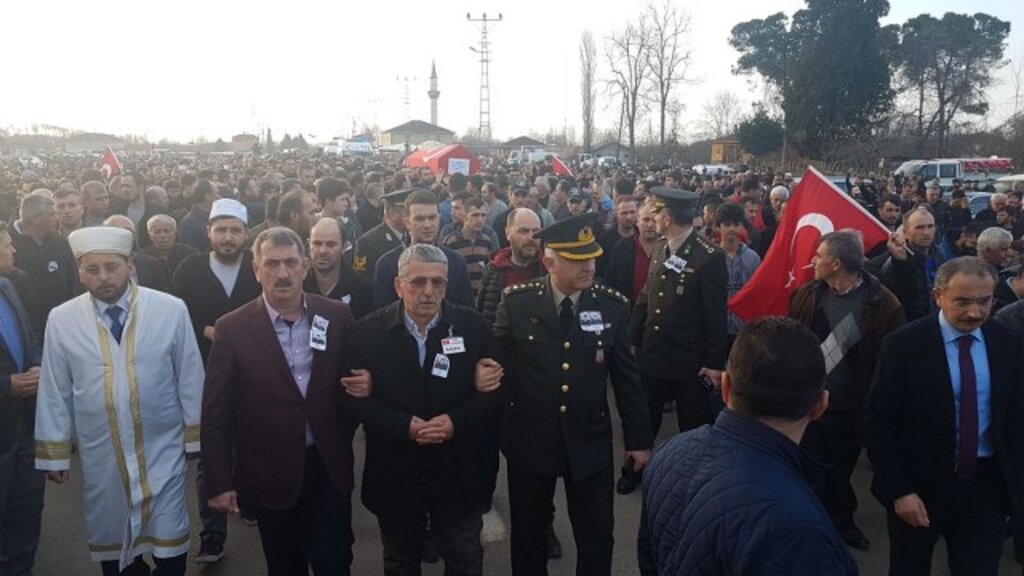 Samsun Afrin şehitlerini uğurladı