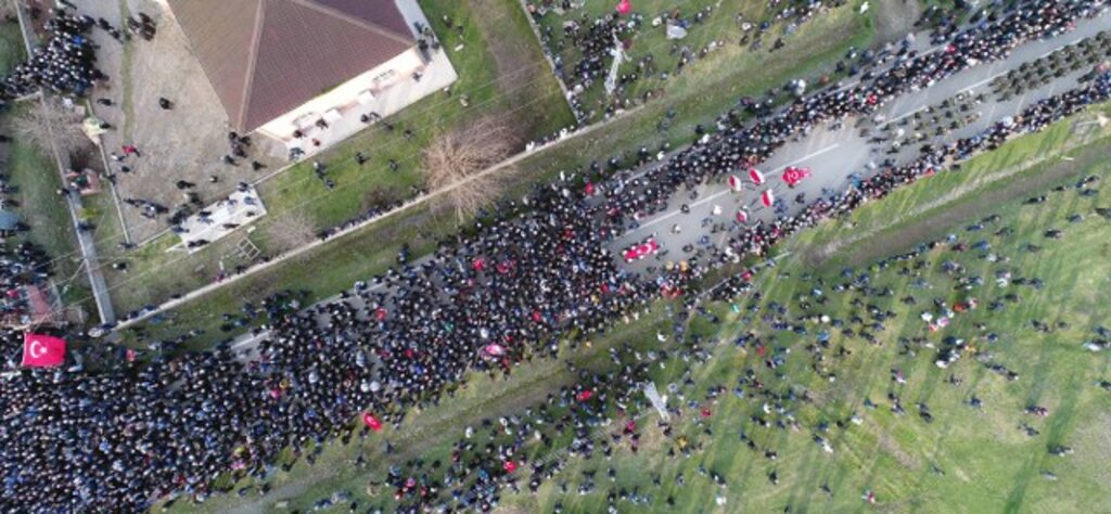 Samsun Afrin şehitlerini uğurladı