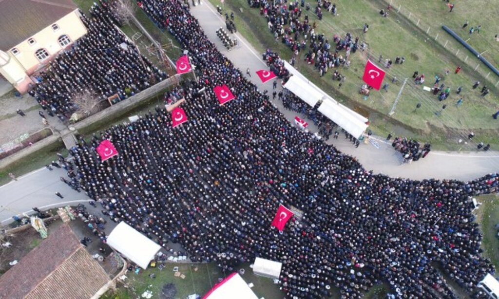 Samsun Afrin şehitlerini uğurladı