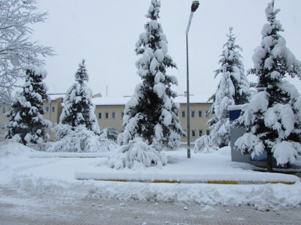 Samsun'un ilçelerinden kar manzaraları