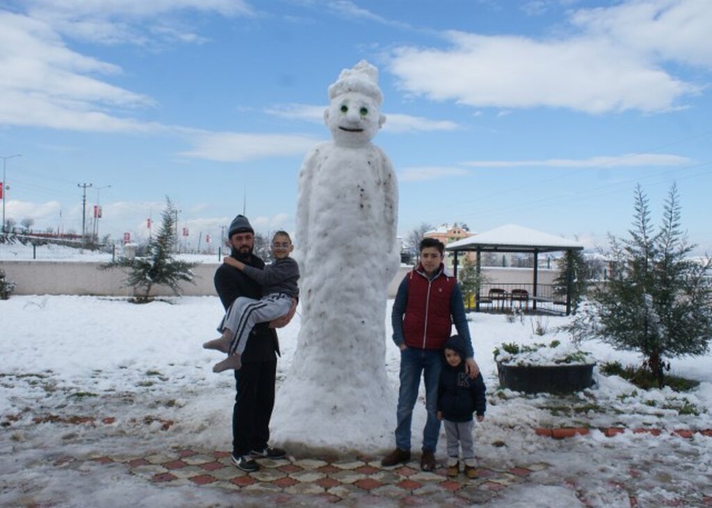 Samsun'a bağlı ilçeler karla kaplandı