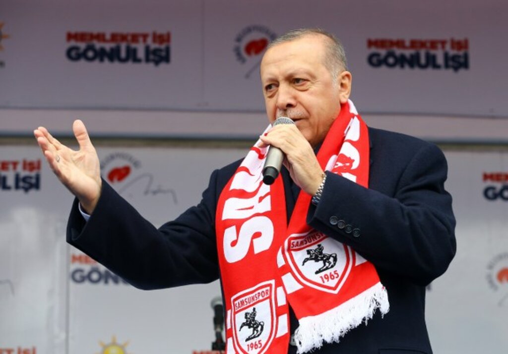 Fotoğraflarla Recep Tayyip Erdoğan'ın 3 Mart Samsun seçim mitingi