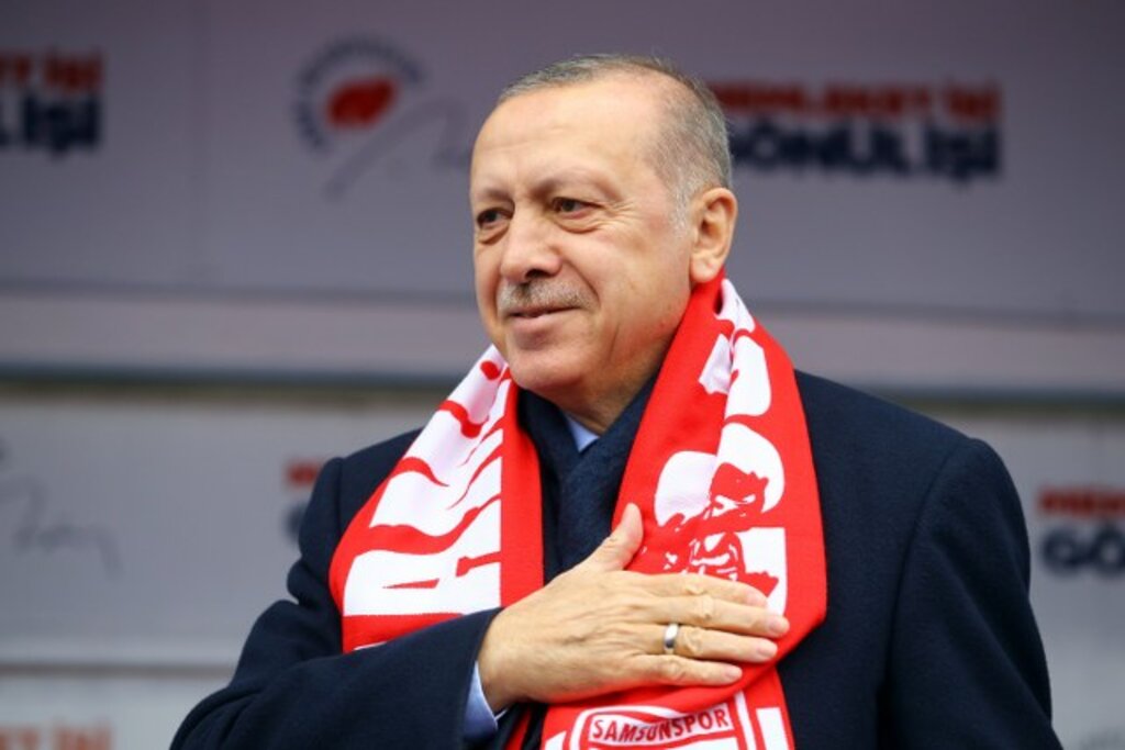 Fotoğraflarla Recep Tayyip Erdoğan'ın 3 Mart Samsun seçim mitingi