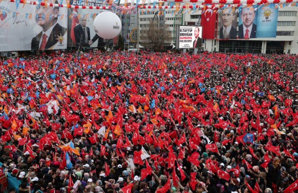Fotoğraflarla Recep Tayyip Erdoğan'ın 3 Mart Samsun seçim mitingi