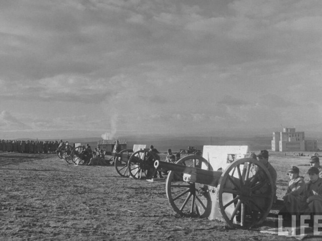 Samsun'da 1940 yılında yapılan askeri tatbikatın fotoğrafları
