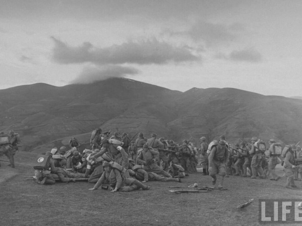 Samsun'da 1940 yılında yapılan askeri tatbikatın fotoğrafları