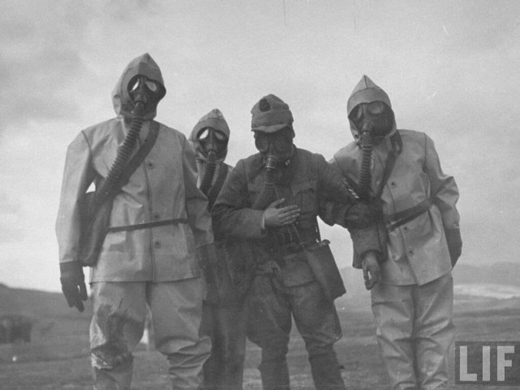 Samsun'da 1940 yılında yapılan askeri tatbikatın fotoğrafları