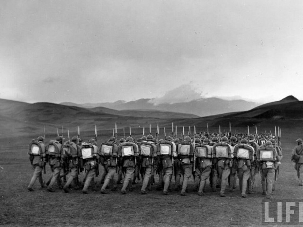 Samsun'da 1940 yılında yapılan askeri tatbikatın fotoğrafları