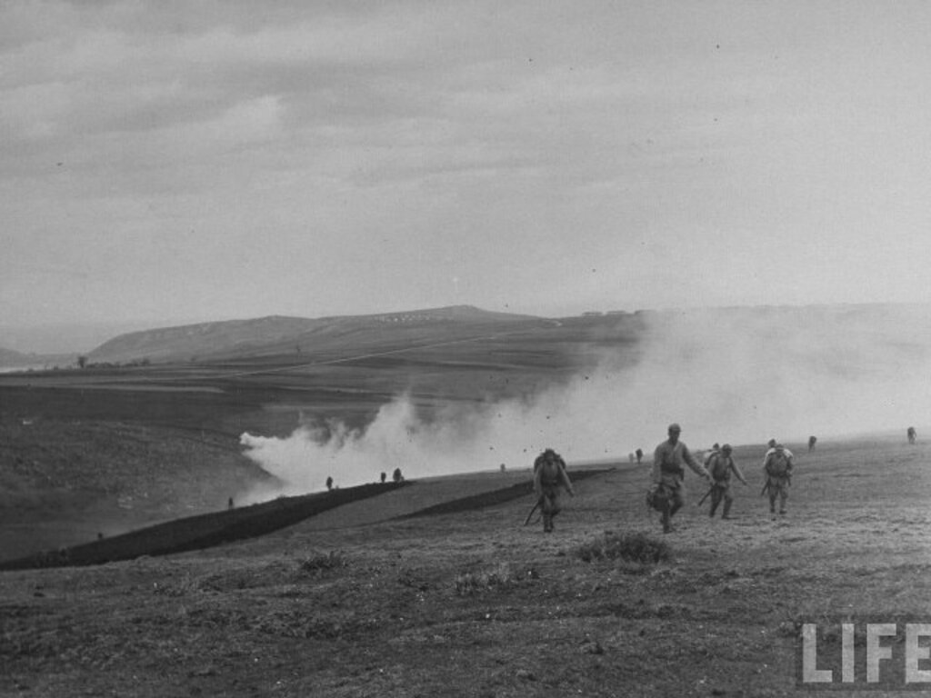 Samsun'da 1940 yılında yapılan askeri tatbikatın fotoğrafları