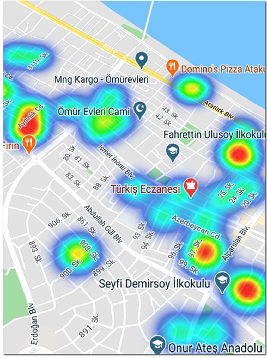 Samsun'un ilçe ilçe Korona Virüs yoğunluğu 