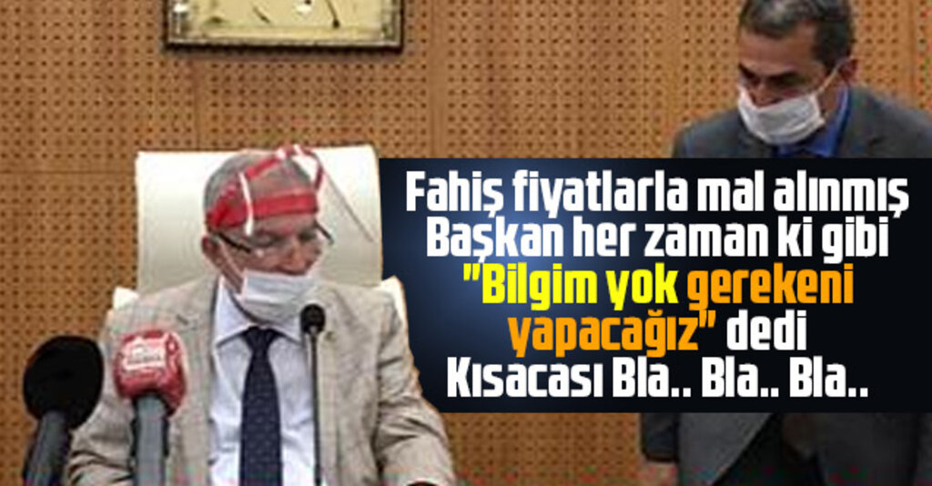 Necattin Demirtaş fahiş fiyatlarla mal alımları için bilgim yok dedi