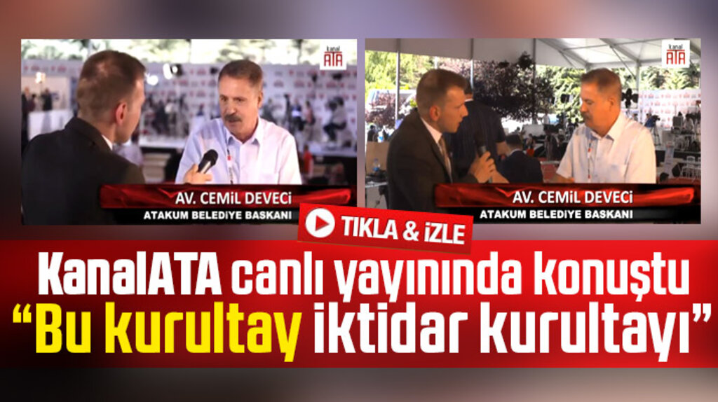 Cemil Deveci KanalATA'ya konuştu! Bu kurultay iktidar kurultayı