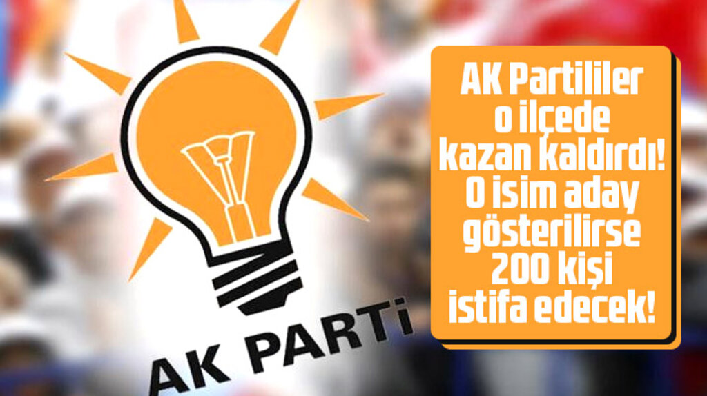 Samsun'da AK Parti Tekkeköy ilçe kongresi öncesi partililer kazan kaldırdı
