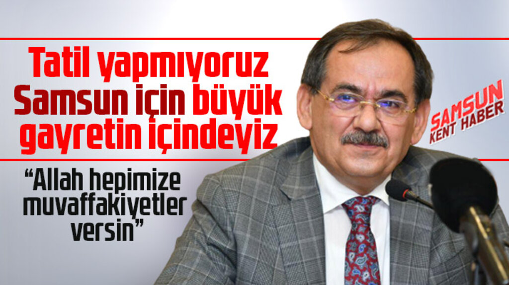 Mustafa Demir mecliste konuştu! Tatil yapmadan Samsun için gayret sarfediyoruz