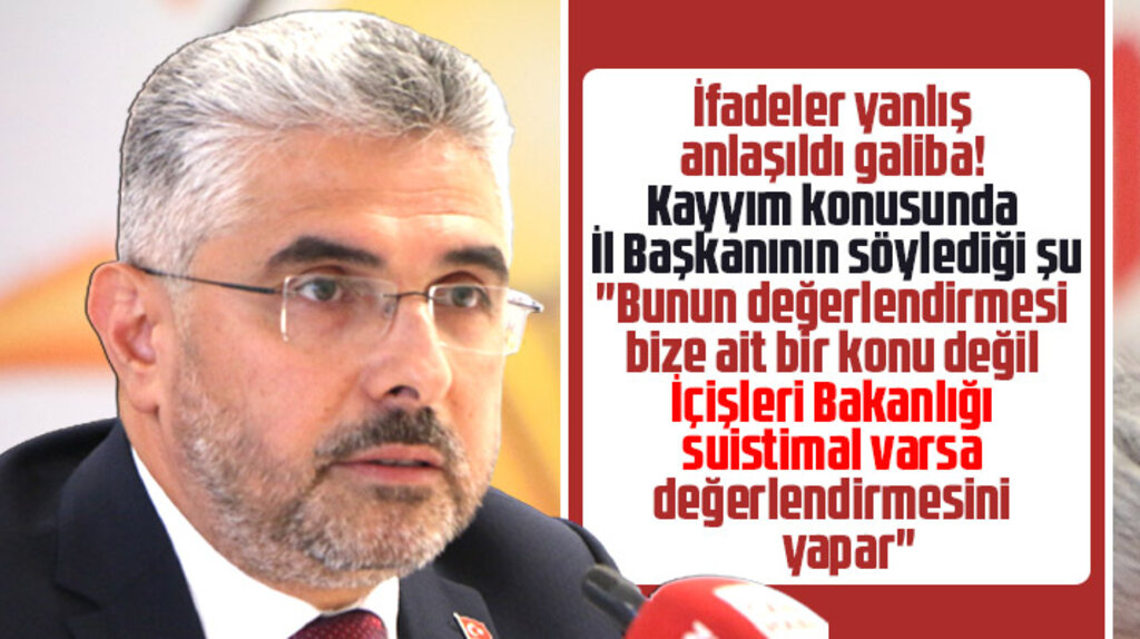 AK Parti Samsun İl Başkanı Aksu'nun kayyım açıklaması yanlış anlaşıldı