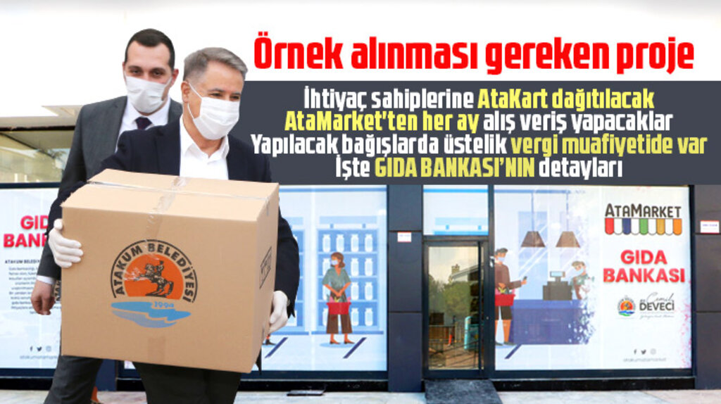 Samsun'da Atakum Belediyesinin Gıda Bankası detayları belli oldu