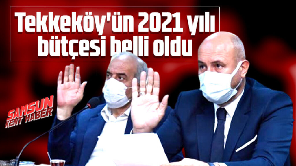 Samsun'da Tekkeköy Belediyesinin 2021 yılı mali bütçesi belli oldu