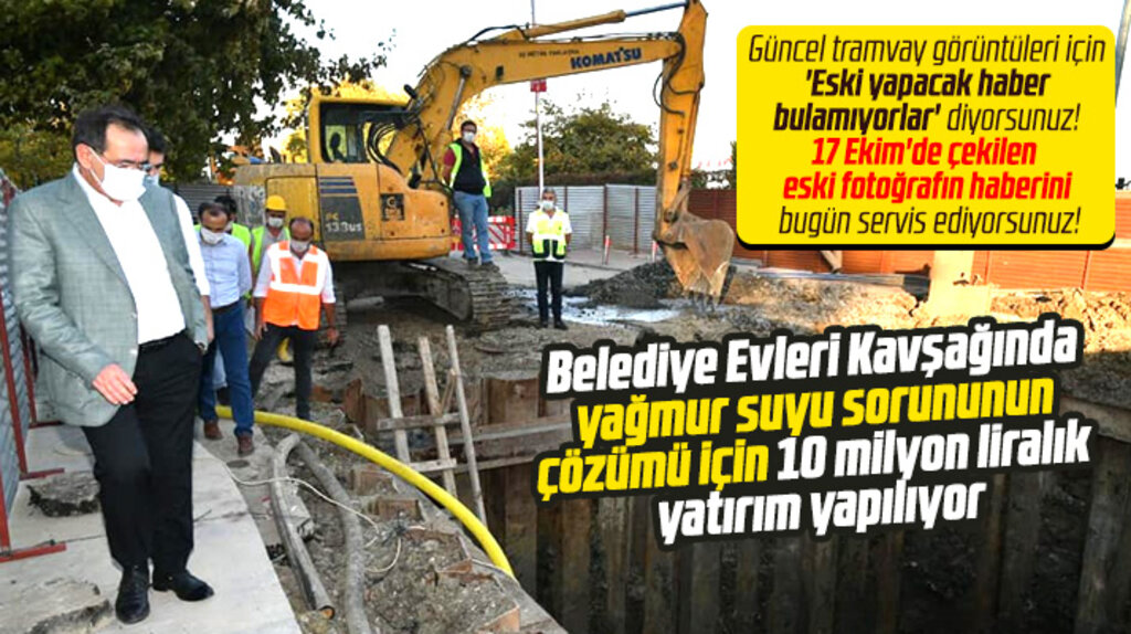 Canik ilçesi Belediyeevleri Kavşağına yağmur suyu sorunu için 10 milyon liralık yatırım