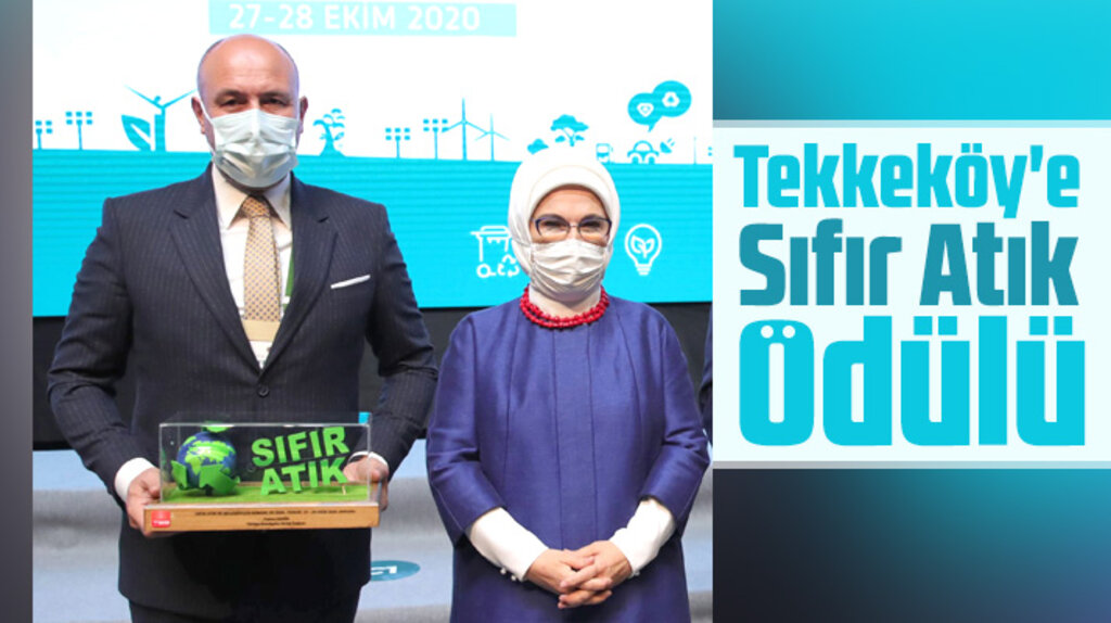 Samsun'un Tekkeköy Belediyesine Sıfır Atık proje ödülü verildi