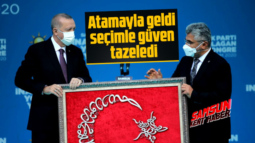 AK Parti Samsun 7'inci İl kongresinde İl Başkanlığına Ersan Aksu yeniden seçildi