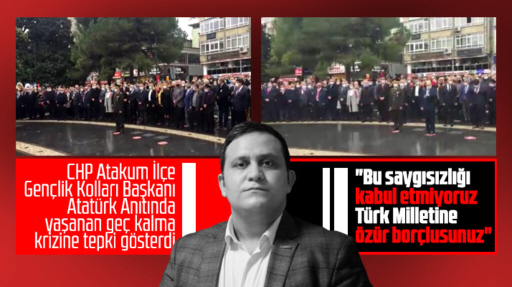 CHP Atakum İlçe Gençlik Kolları Başkanından 10 Kasım'da yaşanan geç kalma krizine tepki