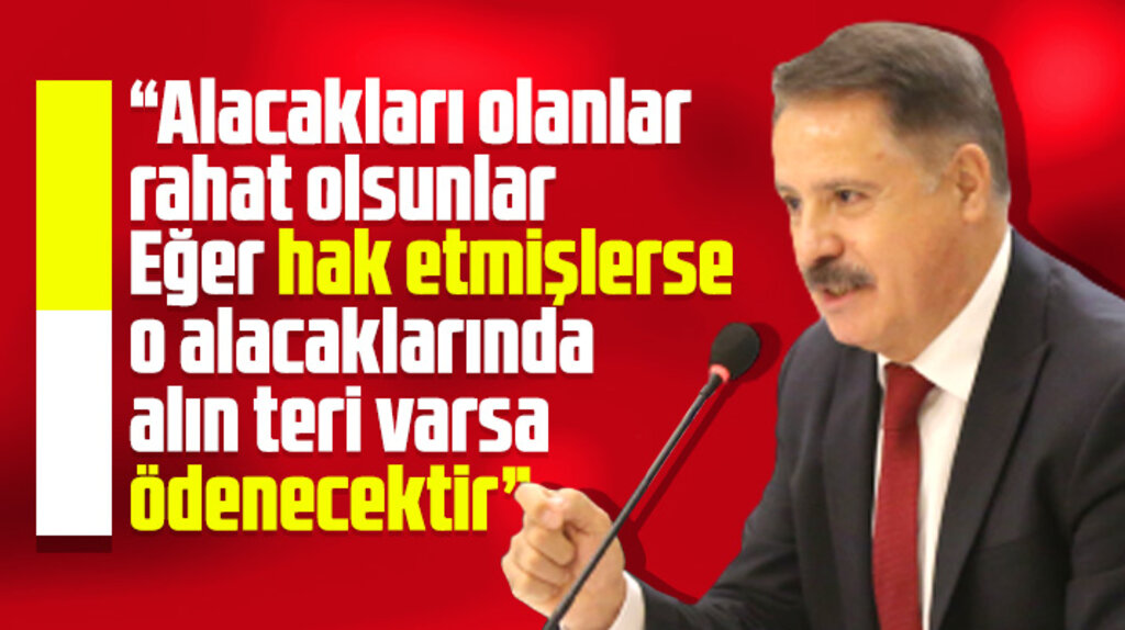 Atakum Belediye Başkanı Cemil Deveci'den alacaklılara mesaj