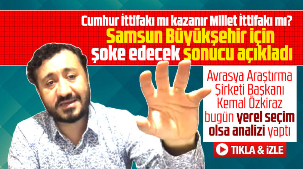 Samsun Büyükşehir'i seçim olsa hangi parti kazanır sorusunun cevabını Avrasya Anket verdi