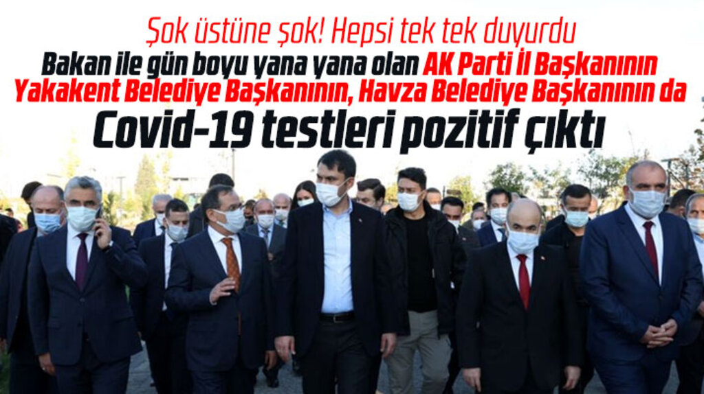 Samsun'da bakan programına katılan İl Başkanı dahil iki belediye başkanı da pozitif çıktı