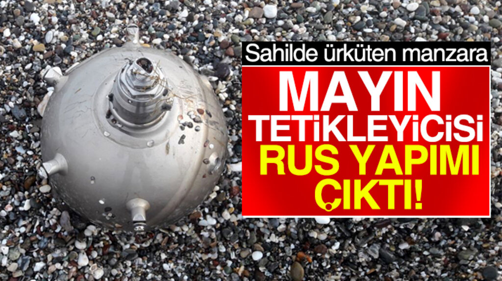 Samsun'un Alaçam ilçesi sahilinde bulunan mayın tetikleyicisi Rus yapımı çıktı