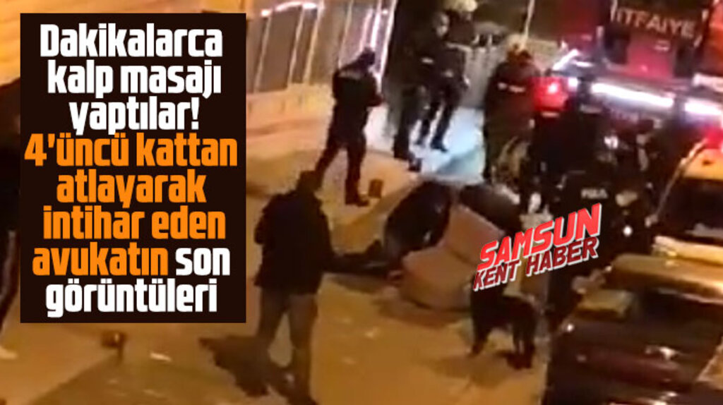 Samsun'da intihar eden avukat Mehmet Erdem Sabit'in son görüntüleri