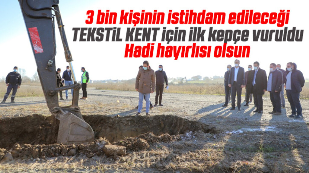 Çarşamba İlçesinde 3 bin kişiyi istihdam edecek Tekstil Kent için çalışma başladı