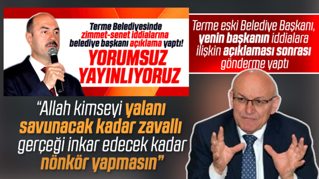 Terme eski Belediye Başkanı Şenol Kul'dan Ali Kılıç'a sert gönderme