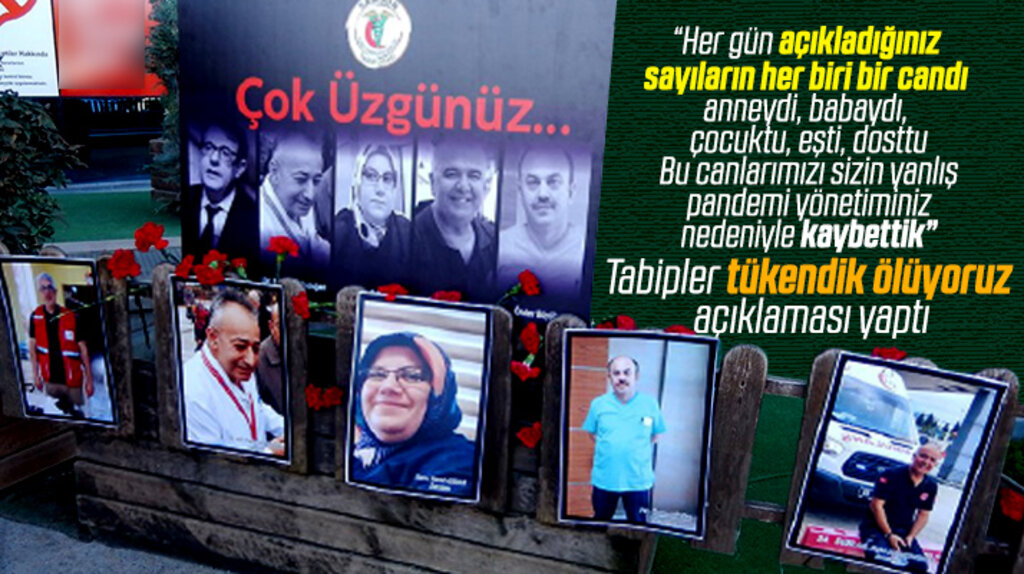 Samsun'da tabipler ve sağlık çalışanları "Tükendik, ölüyoruz" açıklaması yaptı