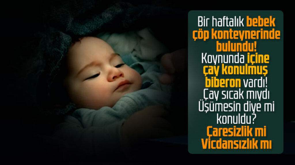 Samsun'da gece saatlerinde bir haftalık bebek çöp konteynerinde bulundu
