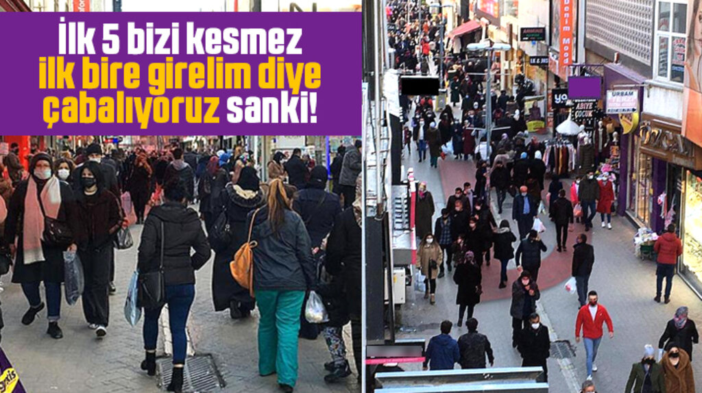 Samsun vaka artışında ilk 5'te ama çarşı pazar kalabalık