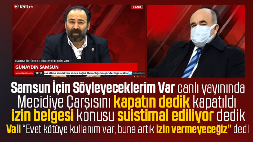SamsunKentTV önerdi Valilik yaptı! Mecidiye Çarşısı ve izin belgelerine özel önlem
