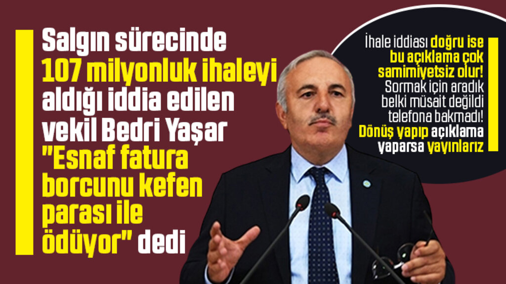 Bedri Yaşar 107 milyonluk ihale iddiası varken esnafın geçim sıkıntısı ile ilgili konuştu