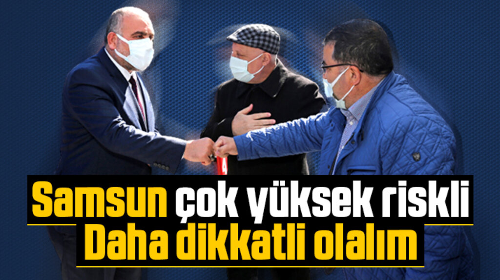 Canik Belediye Başkanı Sandıkçı esnafları gezdi KoronaVirüs tedbir uyarısı yaptı