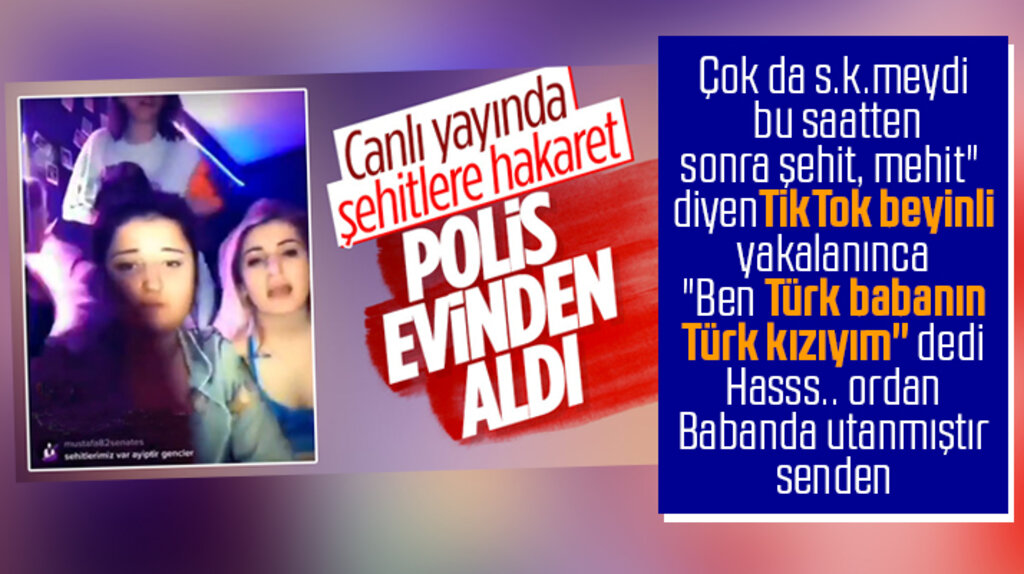 Samsun'da şehitlere küfür eden TikTok'cu Yonca'yı polis gözaltına aldı
