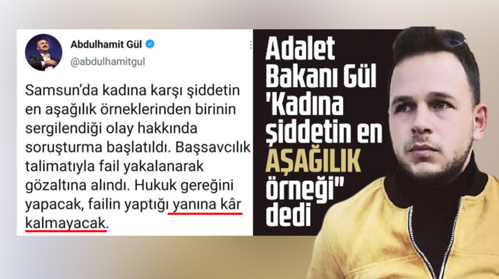 Samsun'da eski eşini öldüresiye döven İbrahim Zarap ile ilgili Adalet Bakanı açıklama yaptı
