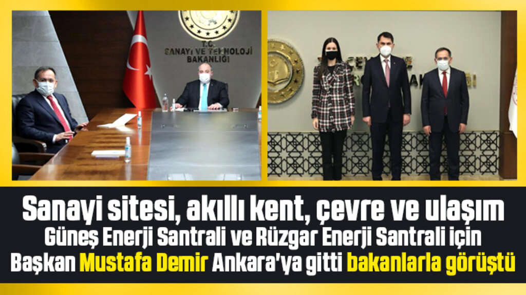 Mustafa Demir Samsun'a yapılacak yatırımlar için bakanlarla görüştü